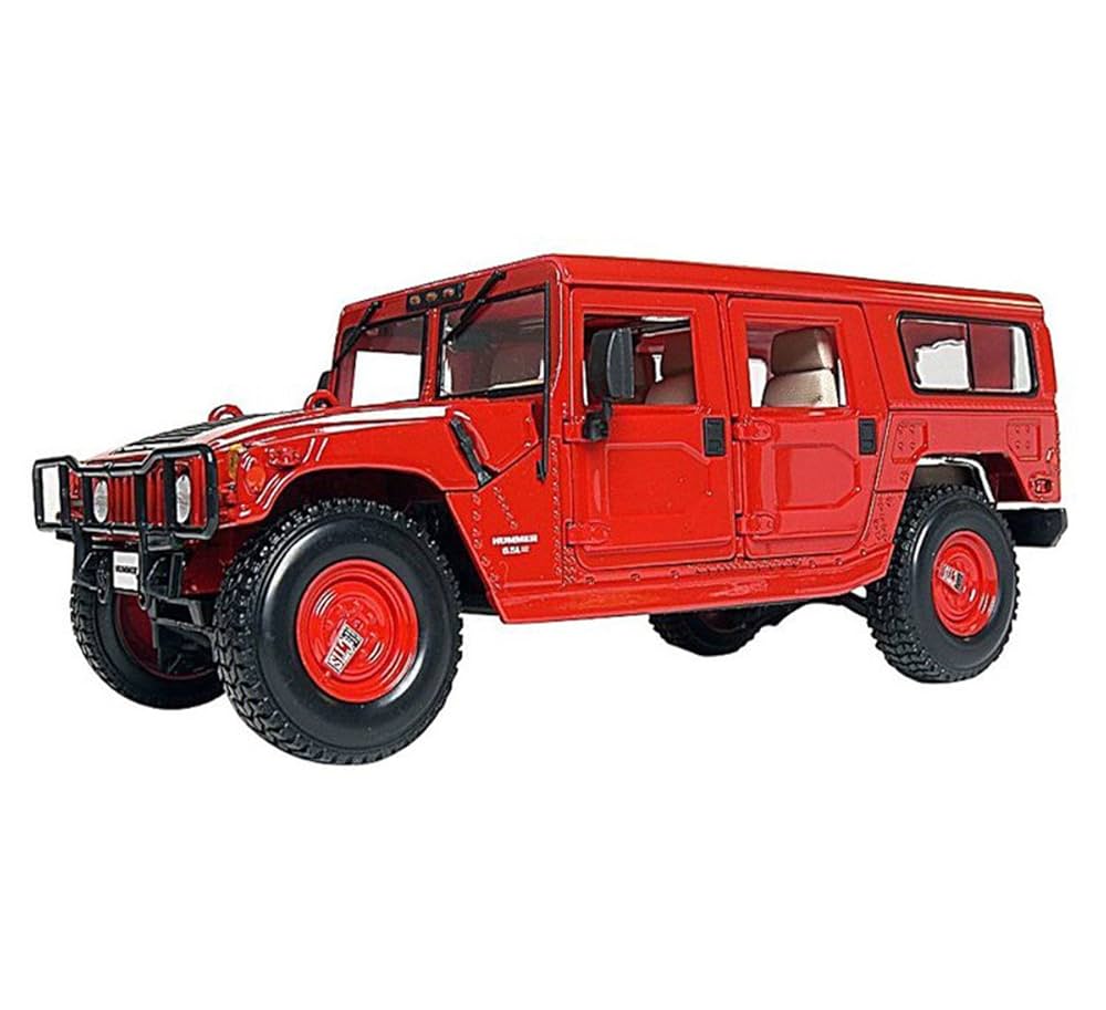 Maisto HUMMER 1:18 PREMIERE EDITION レッド Maisto 1:18 Scale Diecast Model Car - Hummer H1 4-Door Wagon